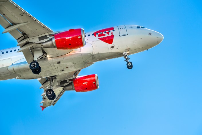 Czech Airlines Airbus A319 in-flight